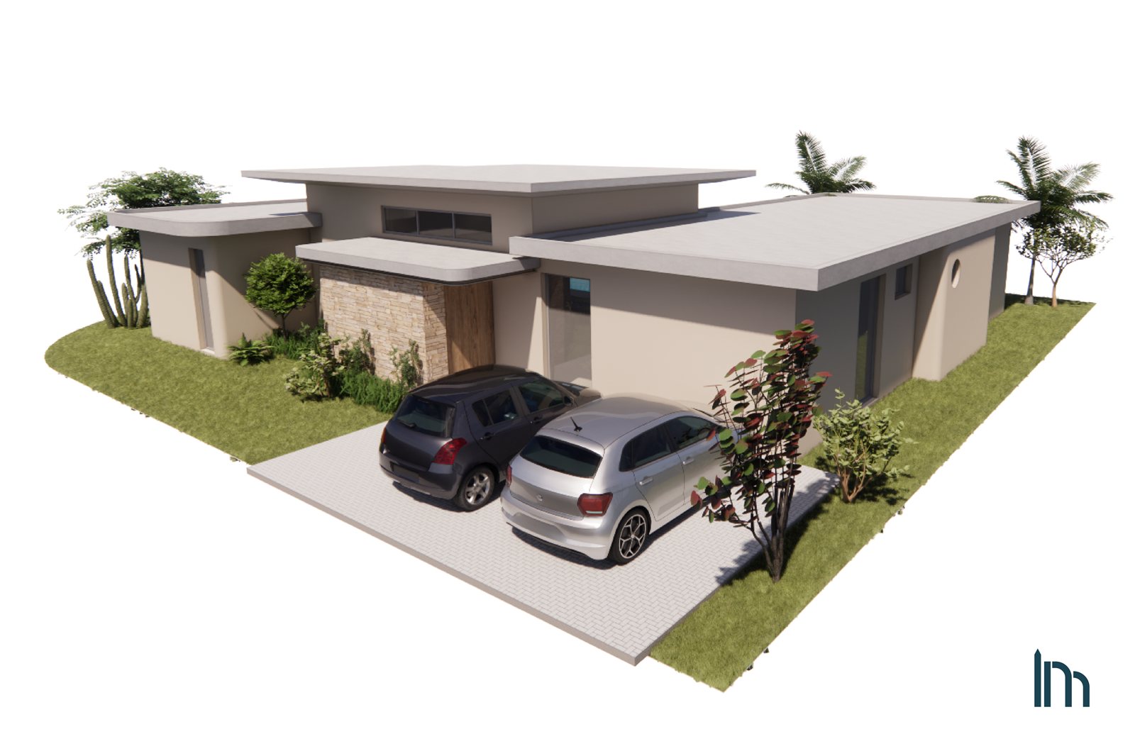 Casa Miami — three-quarter exterior view.