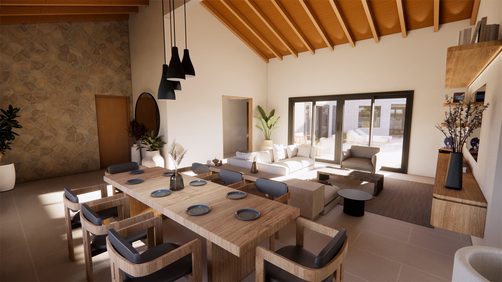 Villa Girouette — interior view.