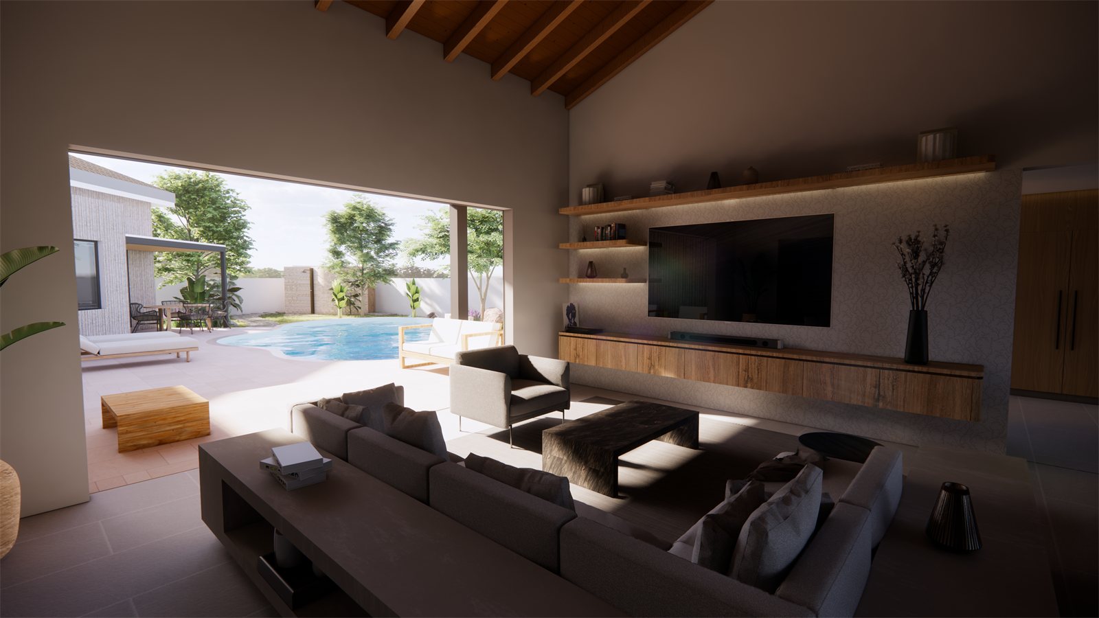 Villa Girouette — interior view.